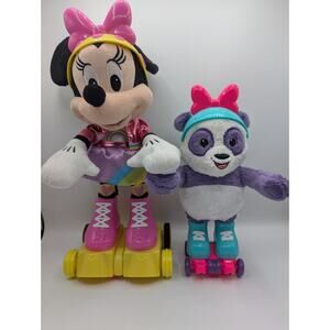 Minnie Mouse Just Play Disney roller skating party Junior Interactive Plush Pals